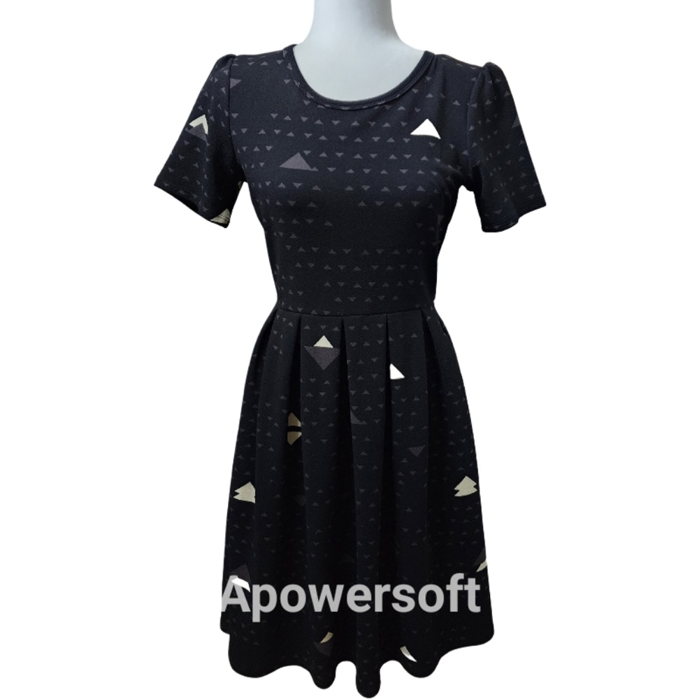 LulaRoe Amelia Geometric A-Line Dress